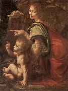 LEONARDO da Vinci Madonna Litta ey oil painting on canvas